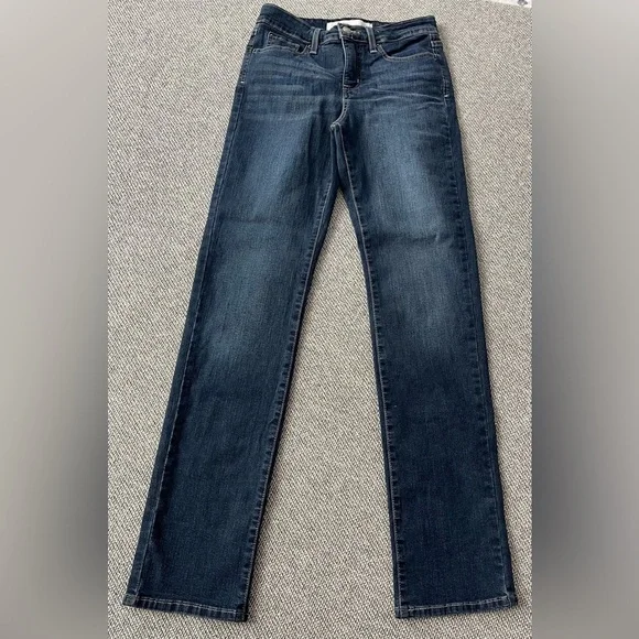 Levis Signature Midrise Bootcut Jeans Dark Indigo W26 - Picture 1 of 14